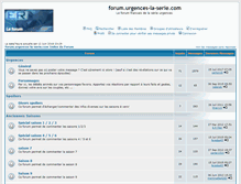 Tablet Screenshot of forum.urgences-la-serie.com
